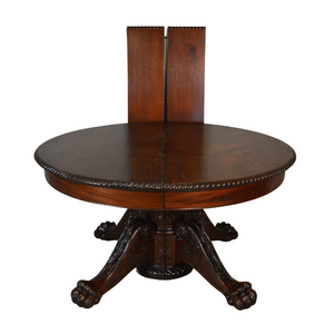 SOLD Antique Dining Room Table / Mahogany Carved Banquet Table - 12 Feet!
