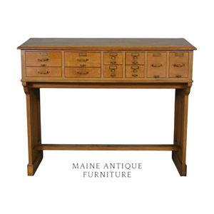 SOLD Antique Oak Stand-Up Desk by Library Bureau Sole Makers