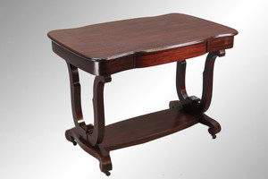 SOLD Antique Mahogany Empire Library Table