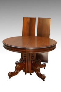 SOLD Antique Victorian Round Banquet Table – Civil War Era