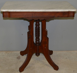 SOLD Victorian Marble Top Shapely Stand