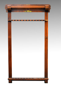 SOLD Antique Brunswick Pool Billiard Cue Stick Holder Rack – 1920s