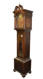 SOLD Antique Mahogany Grandfather Clock - Westminster Chimes