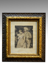 SOLD Antique Victorian Multi-Carved Picture Frame