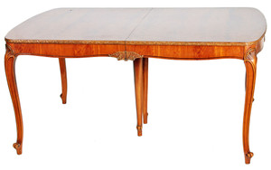 SOLD French Victorian Style Dining Table - Opens to 8 Feet