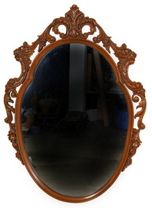 SOLD French Style Carved Wall Mirror