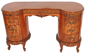 SOLD French Victorian Carved Vanity Desk