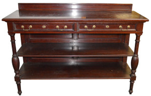 SOLD Mahogany Oversized Dining Room Server