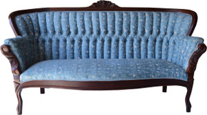 SOLD Victorian Rose Carved Style Loveseat