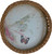 SOLD Two Antique Wicker Trays with Butterflies