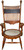SOLD Oak Press Back Round Seat Rocking Chair