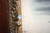 SOLD Victorian Oak Carved Picture Frame w/ Winter Moonlight Scene