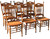 SOLD Set of Six Press Back Dining Chairs