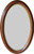 SOLD Victorian Oval Deep Dish Walnut Wall Mirror