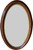 SOLD Victorian Oval Deep Dish Walnut Wall Mirror