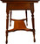 SOLD Oak Fluted Leg Library Table with Drawer