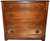 SOLD Antique  Victorian Five Drawer Refinished Walnut Chest