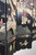 SOLD Antique Black Oriental 8-panel Illustrated Screen Room Divider
