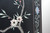 SOLD Antique Black Oriental 8-panel Illustrated Screen Room Divider