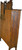 SOLD Oak Bookcase Slant Top Secretary Desk with bevel Mirror
