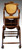 SOLD Antique Victorian Children's Walnut Up & Down High Chair - Civil War Era