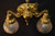 SOLD Holophane Double Light Brass Hanging Lamp