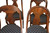 SOLD Set of 4 Flame Mahogany Period Empire Chairs