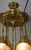 SOLD Victorian Large Brass Hanging Ceiling Lamp w/5 Shades