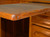SOLD Oak Raised Panel Flat Top Desk - Restored
