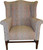 SOLD Chippendale Wing Back Arm Chair