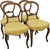 SOLD Set of 4 Rosewood Carved Victorian Chairs