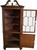 SOLD Flame Mahogany Custom Corner China Cabinet