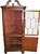 SOLD Flame Mahogany Custom Corner China Cabinet