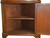 SOLD Flame Mahogany Custom Corner China Cabinet