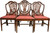 SOLD Set of 6 Mahogany Shield Back Dining Chairs