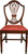 SOLD Set of 6 Mahogany Shield Back Dining Chairs