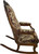 SOLD Victorian Rose Carved Upholstered Rocker