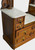 SOLD Victorian Burl Walnut Marble Top Dressing Chest