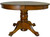 SOLD Round Oak 45” Claw Foot Dining Table with 2 Leaves