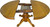 SOLD Round Oak 45” Claw Foot Dining Table with 2 Leaves