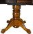 SOLD Round Oak 45” Claw Foot Dining Table with 2 Leaves
