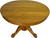 SOLD Round Oak 45” Claw Foot Dining Table with 2 Leaves