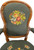SOLD Victorian Gentlemen’s Carved Arm Chair with Needlepoint Seat & Back