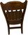 SOLD Set of 4 Oak Stylish Stout Dining Chairs