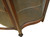 SOLD Mahogany Claw Foot China Closet with Serpentine Glass