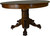 SOLD Round Oak Lion Head and Claw Foot Dining Table with 2 Leaves
