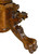 SOLD Round Oak Lion Head and Claw Foot Dining Table with 2 Leaves