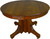 SOLD Mission Round Oak Dining Table