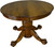 SOLD Round Oak Claw Foot Dining Table with 2 Leaves