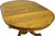 SOLD Round Oak Claw Foot Dining Table with 2 Leaves